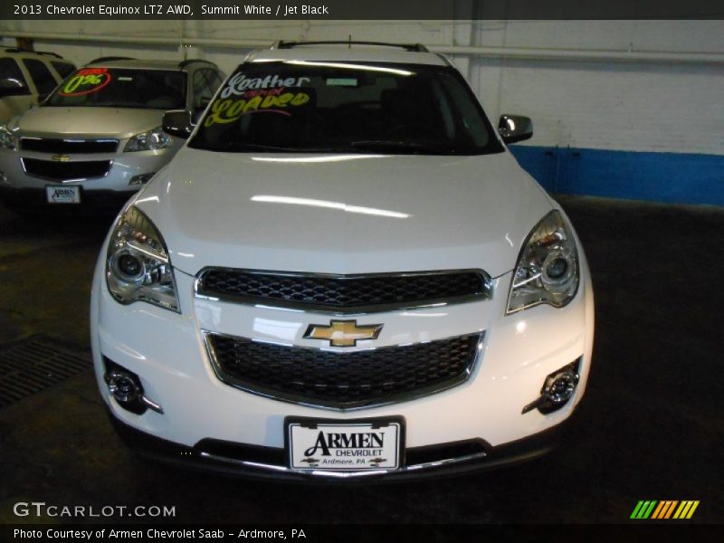 Summit White / Jet Black 2013 Chevrolet Equinox LTZ AWD