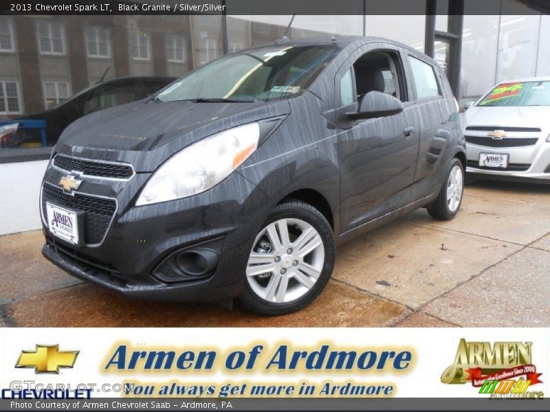 Black Granite / Silver/Silver 2013 Chevrolet Spark LT
