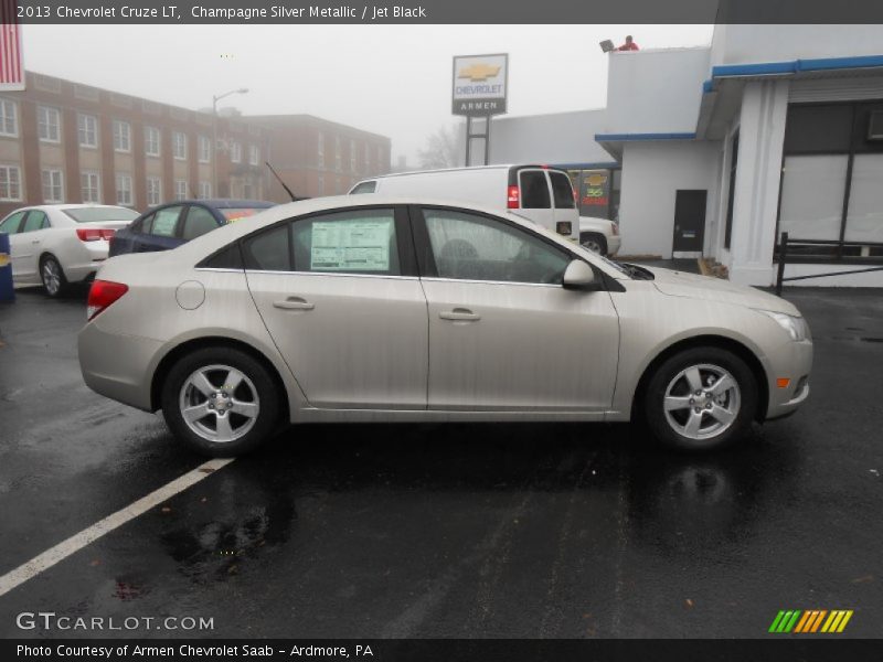 Champagne Silver Metallic / Jet Black 2013 Chevrolet Cruze LT