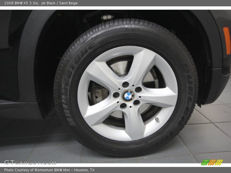 Jet Black / Sand Beige 2008 BMW X5 3.0si