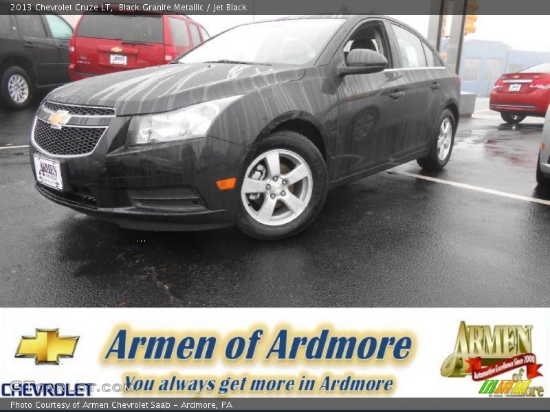 Black Granite Metallic / Jet Black 2013 Chevrolet Cruze LT