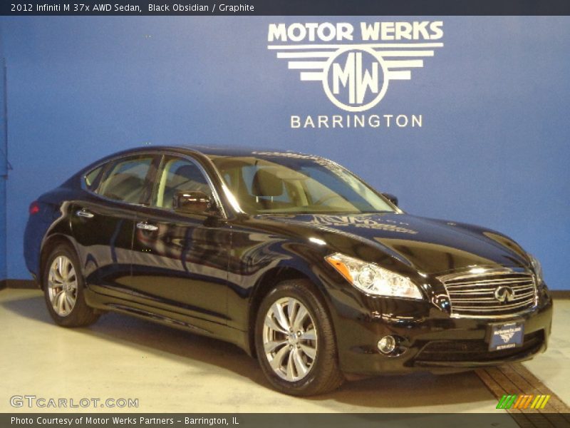 Black Obsidian / Graphite 2012 Infiniti M 37x AWD Sedan