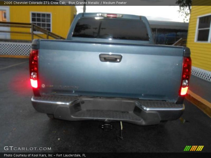 Blue Granite Metallic / Medium Pewter 2006 Chevrolet Colorado Z71 Crew Cab