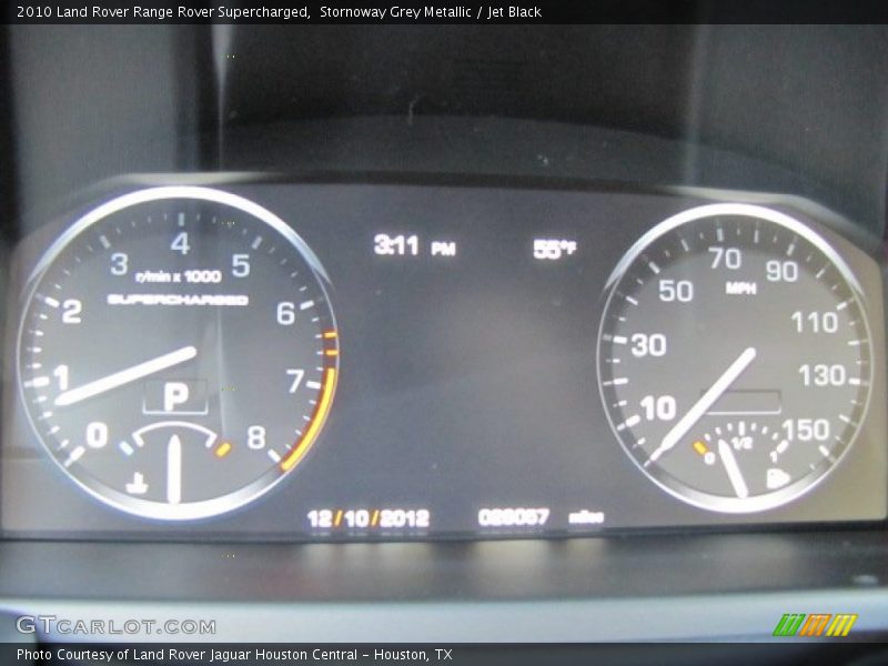 Stornoway Grey Metallic / Jet Black 2010 Land Rover Range Rover Supercharged