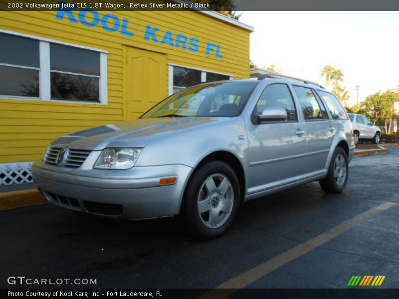 Reflex Silver Metallic / Black 2002 Volkswagen Jetta GLS 1.8T Wagon
