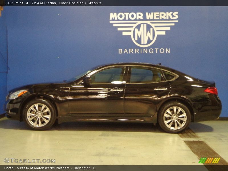 Black Obsidian / Graphite 2012 Infiniti M 37x AWD Sedan