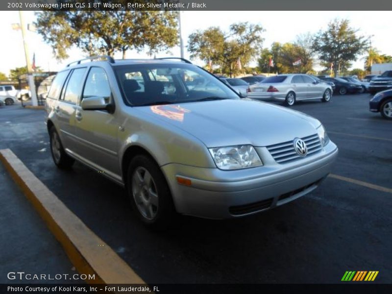 Reflex Silver Metallic / Black 2002 Volkswagen Jetta GLS 1.8T Wagon