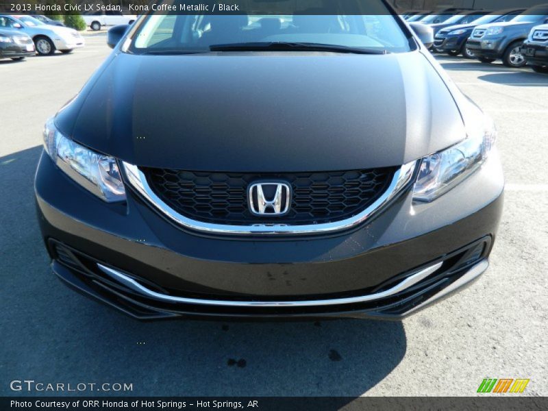 Kona Coffee Metallic / Black 2013 Honda Civic LX Sedan