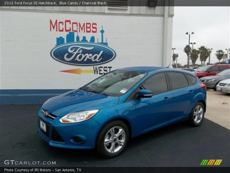 Blue Candy / Charcoal Black 2013 Ford Focus SE Hatchback