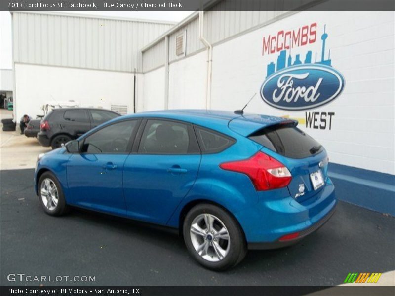 Blue Candy / Charcoal Black 2013 Ford Focus SE Hatchback