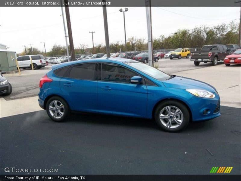 Blue Candy / Charcoal Black 2013 Ford Focus SE Hatchback