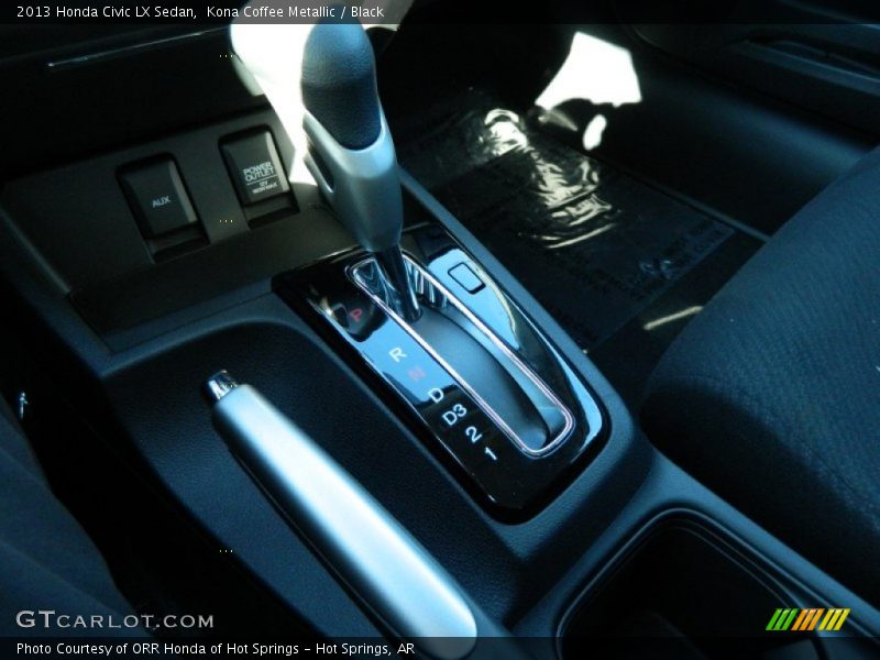 Kona Coffee Metallic / Black 2013 Honda Civic LX Sedan