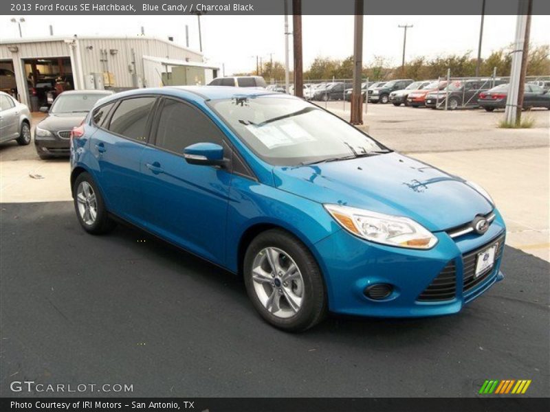 Blue Candy / Charcoal Black 2013 Ford Focus SE Hatchback