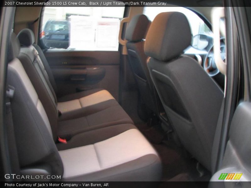 Black / Light Titanium/Dark Titanium Gray 2007 Chevrolet Silverado 1500 LS Crew Cab