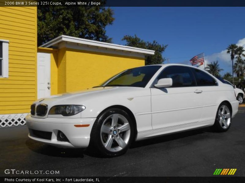 Alpine White / Beige 2006 BMW 3 Series 325i Coupe