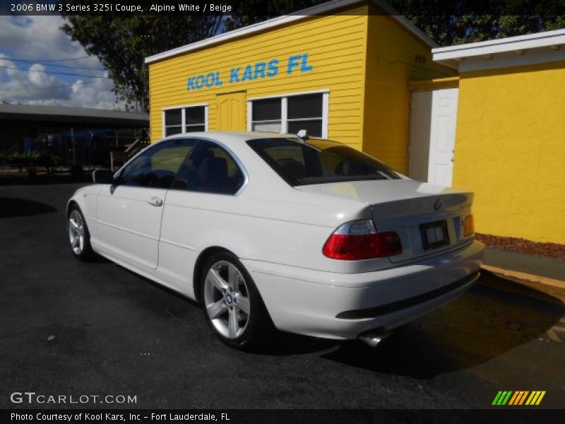 Alpine White / Beige 2006 BMW 3 Series 325i Coupe