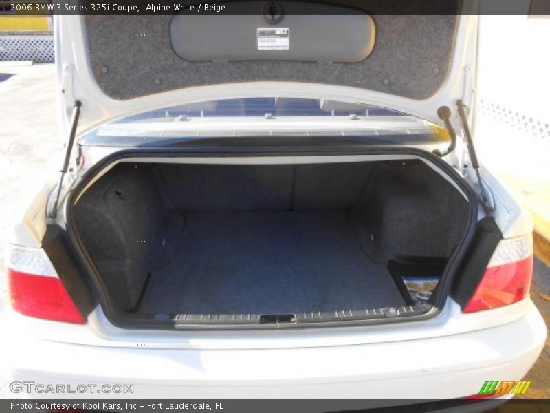 Alpine White / Beige 2006 BMW 3 Series 325i Coupe