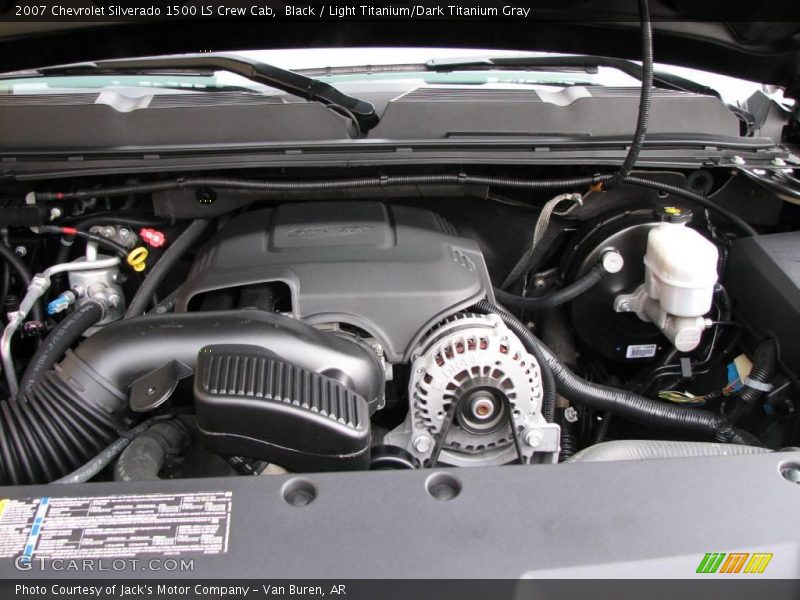 Black / Light Titanium/Dark Titanium Gray 2007 Chevrolet Silverado 1500 LS Crew Cab
