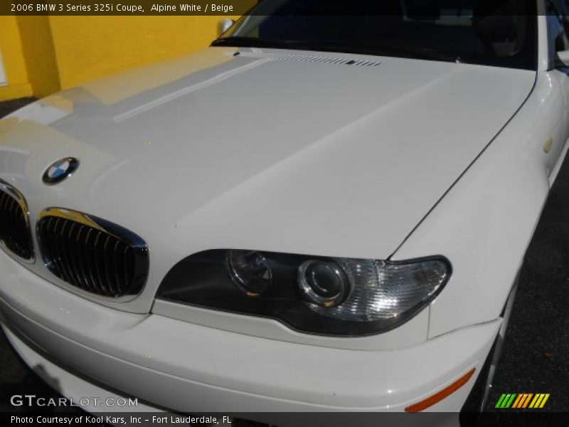 Alpine White / Beige 2006 BMW 3 Series 325i Coupe