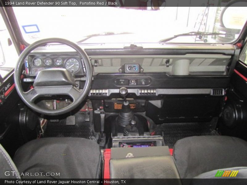 Dashboard of 1994 Defender 90 Soft Top