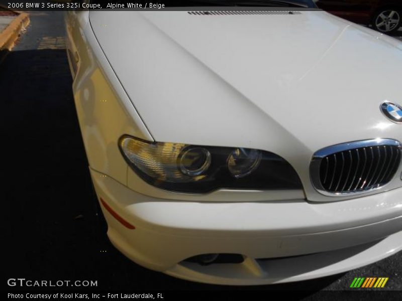 Alpine White / Beige 2006 BMW 3 Series 325i Coupe