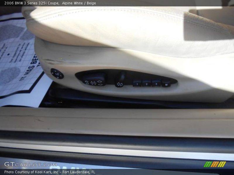 Alpine White / Beige 2006 BMW 3 Series 325i Coupe