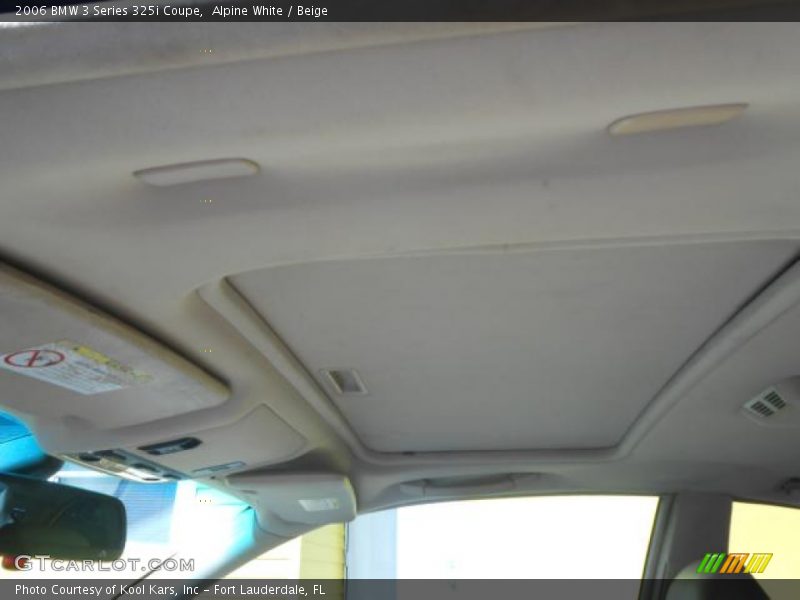 Alpine White / Beige 2006 BMW 3 Series 325i Coupe
