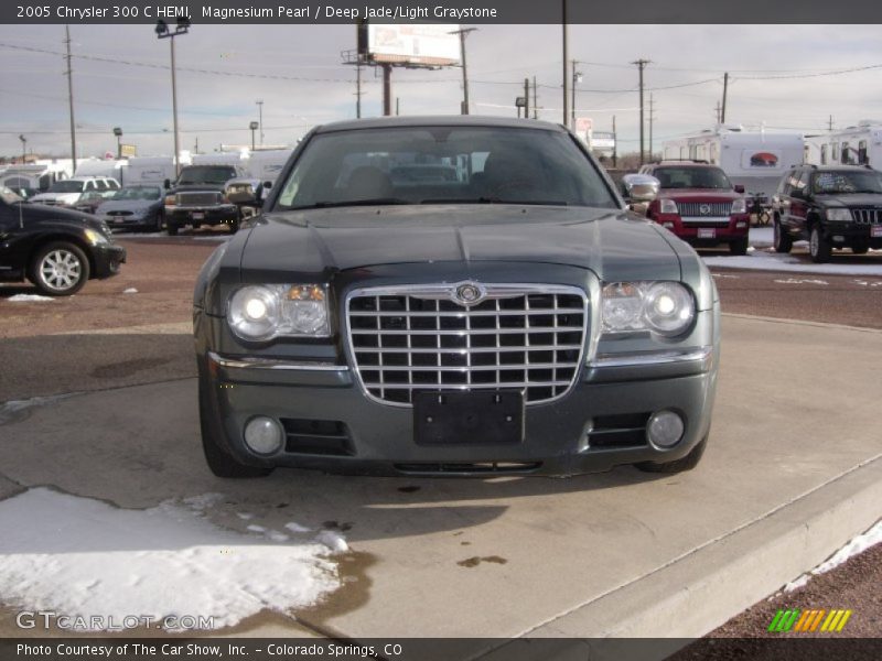 Magnesium Pearl / Deep Jade/Light Graystone 2005 Chrysler 300 C HEMI