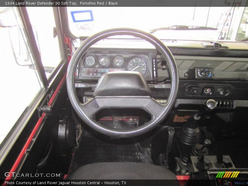 Dashboard of 1994 Defender 90 Soft Top
