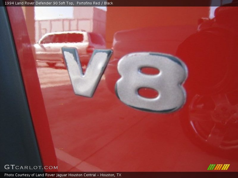 Portofino Red / Black 1994 Land Rover Defender 90 Soft Top