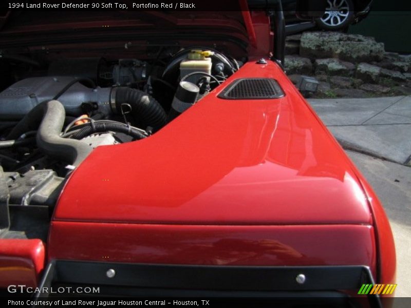 Portofino Red / Black 1994 Land Rover Defender 90 Soft Top