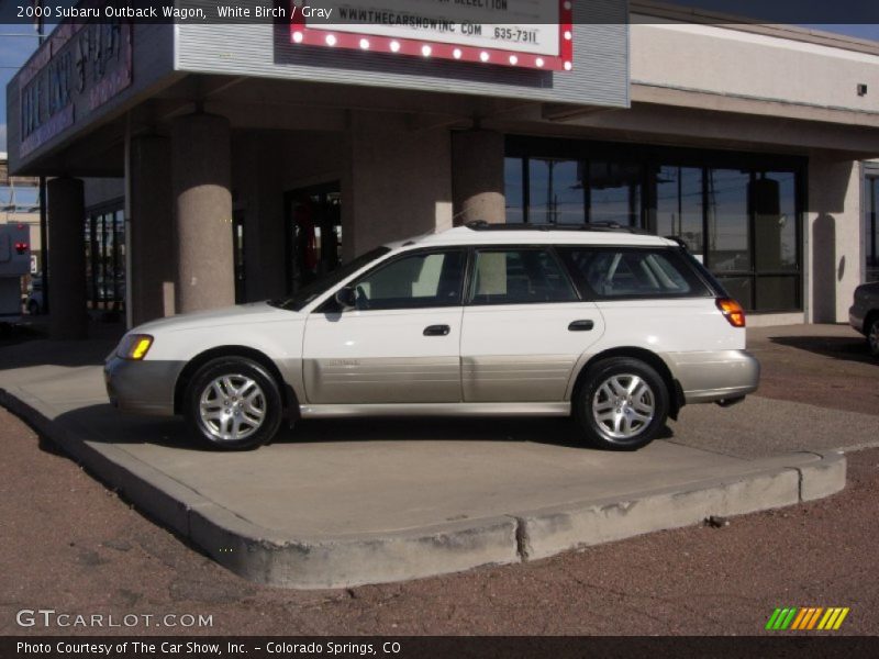 White Birch / Gray 2000 Subaru Outback Wagon