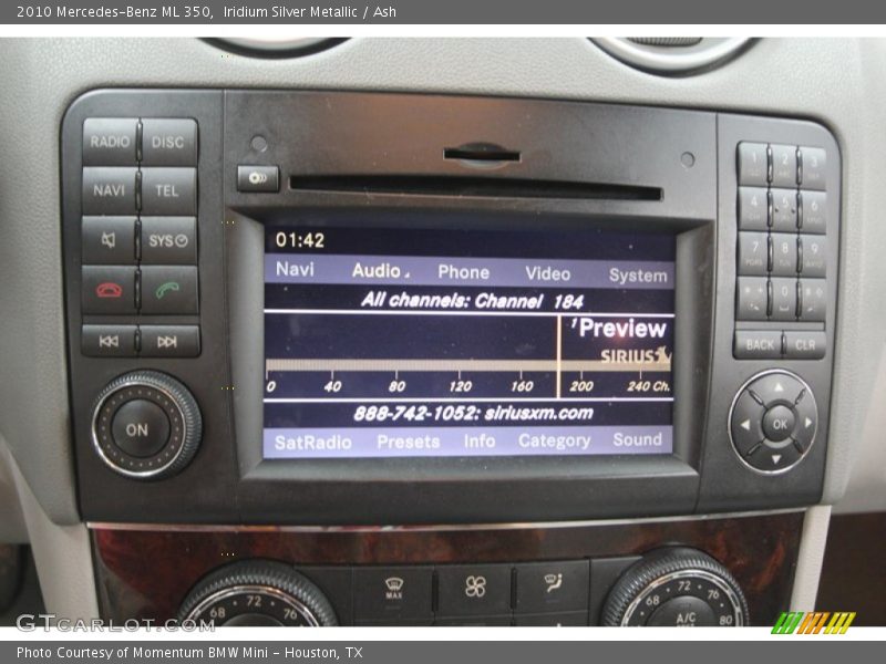 Iridium Silver Metallic / Ash 2010 Mercedes-Benz ML 350