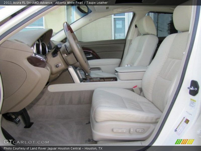 Alberta White Pearl / Taupe Leather 2011 Acura RL SH-AWD Advance