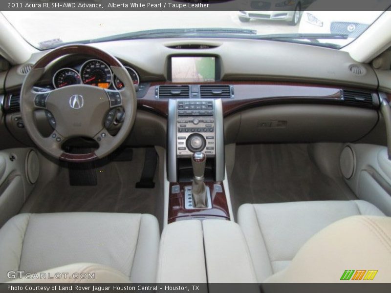 Alberta White Pearl / Taupe Leather 2011 Acura RL SH-AWD Advance