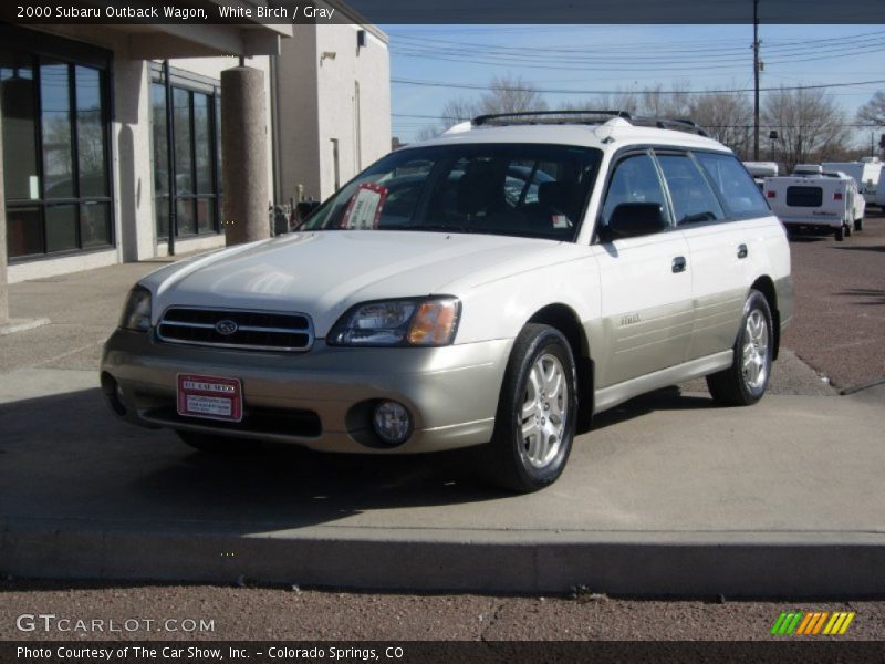 White Birch / Gray 2000 Subaru Outback Wagon