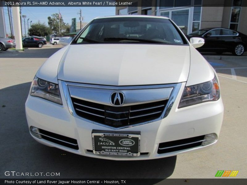 Alberta White Pearl / Taupe Leather 2011 Acura RL SH-AWD Advance