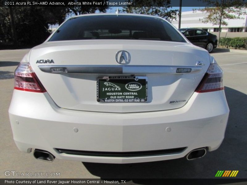 Alberta White Pearl / Taupe Leather 2011 Acura RL SH-AWD Advance