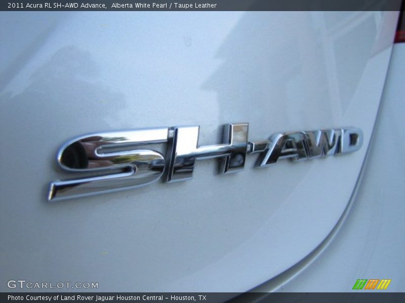 Alberta White Pearl / Taupe Leather 2011 Acura RL SH-AWD Advance
