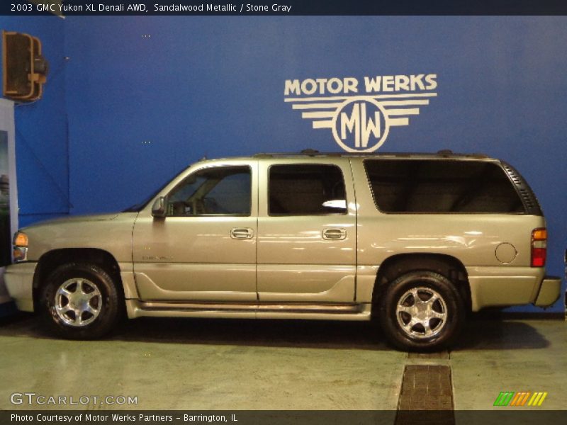 Sandalwood Metallic / Stone Gray 2003 GMC Yukon XL Denali AWD