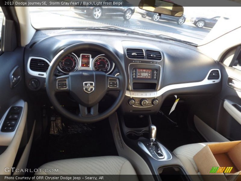 Storm Gray Pearl / Black/Light Frost Beige 2013 Dodge Journey SE