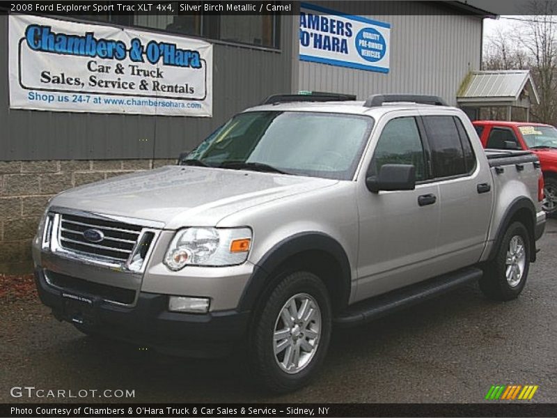 Silver Birch Metallic / Camel 2008 Ford Explorer Sport Trac XLT 4x4