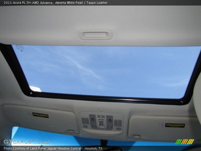 Alberta White Pearl / Taupe Leather 2011 Acura RL SH-AWD Advance