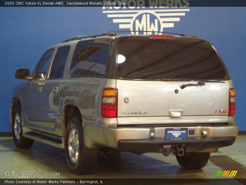 Sandalwood Metallic / Stone Gray 2003 GMC Yukon XL Denali AWD