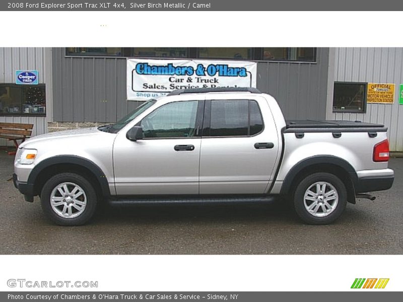 Silver Birch Metallic / Camel 2008 Ford Explorer Sport Trac XLT 4x4