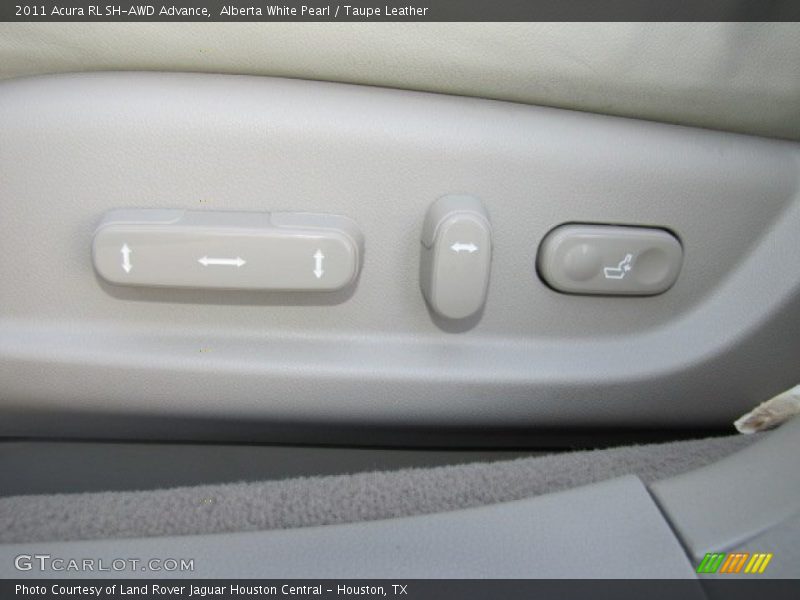 Alberta White Pearl / Taupe Leather 2011 Acura RL SH-AWD Advance