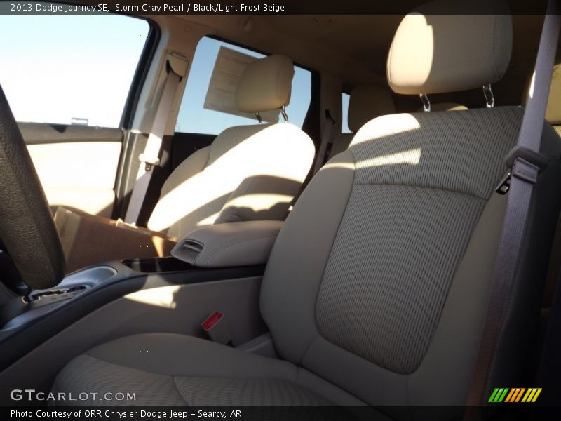 Storm Gray Pearl / Black/Light Frost Beige 2013 Dodge Journey SE