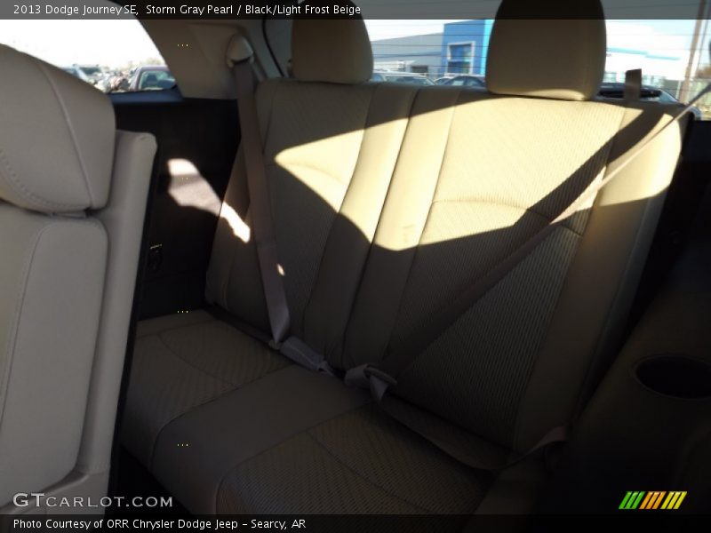 Storm Gray Pearl / Black/Light Frost Beige 2013 Dodge Journey SE