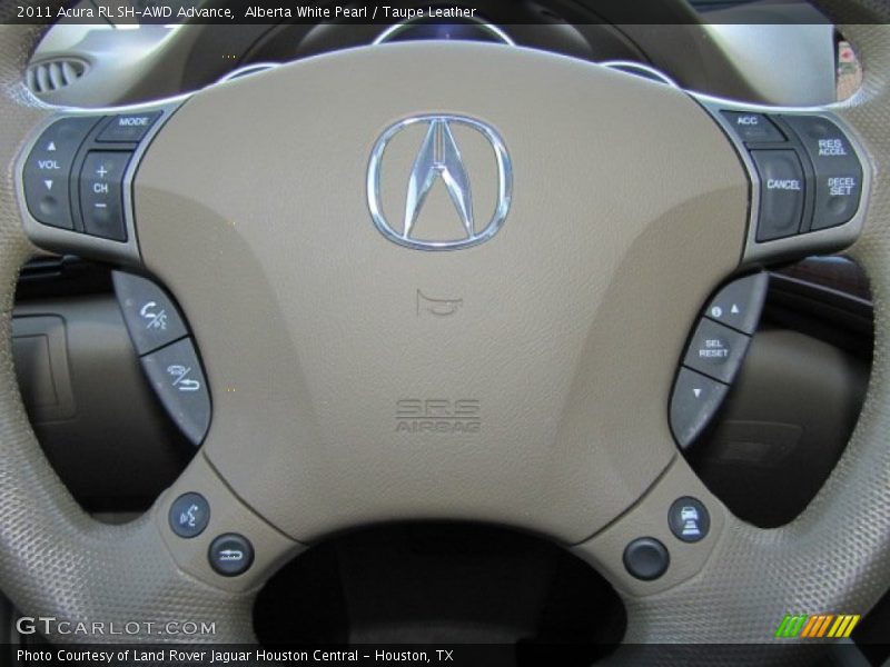 Controls of 2011 RL SH-AWD Advance