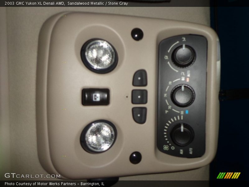 Sandalwood Metallic / Stone Gray 2003 GMC Yukon XL Denali AWD